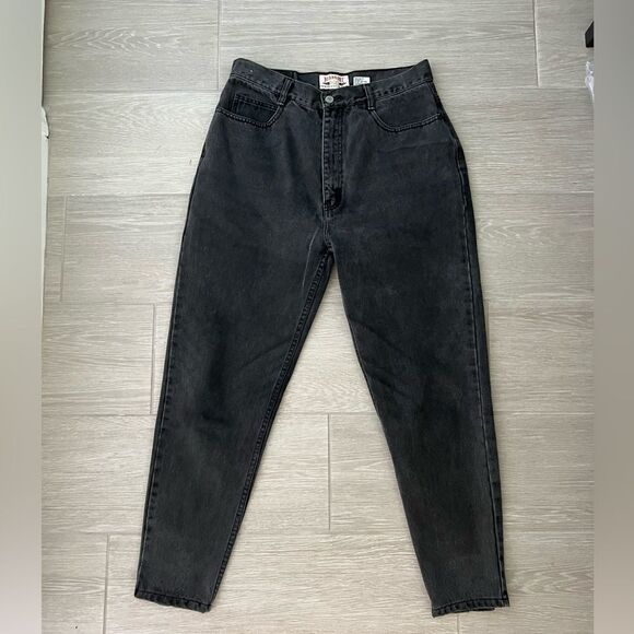 Vintage Jordache Black Denim Jeans Snap Ankle Detail size 10 - Picture 2 of 10